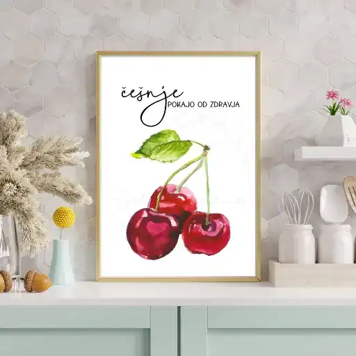Ilustracija češnje za dom