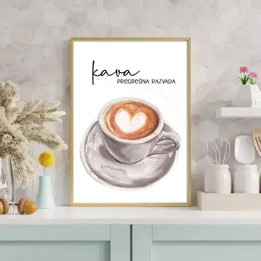Ilustracija kava za dom