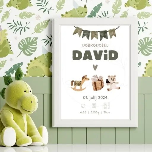 Ilustracija Igrače darilo ob rojstvu